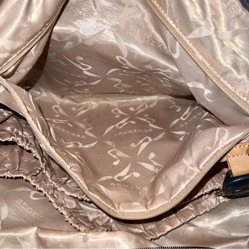 Storksak Black Patent Leather Kate Diaper Bag - Picture 11 of 15